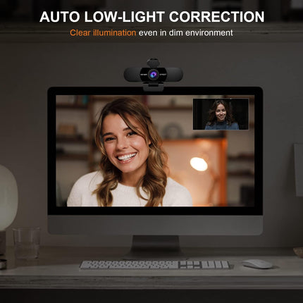 كاميرا ويب EMEET 1080P مع ميكروفون، كاميرا ويب C960 للبث بميكروفونين