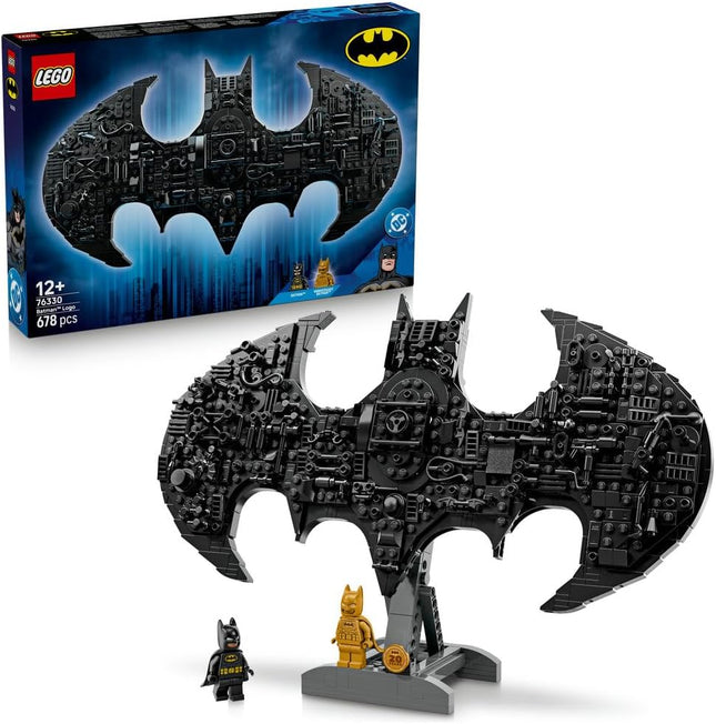 LEGO DC Batman Batman Logo 76330 Super Hero Toy, 2 Collectible Minifigures, 3D DIY Wall Art, Gift for 12+ Year Old Boys & Girls, 678 Pieces