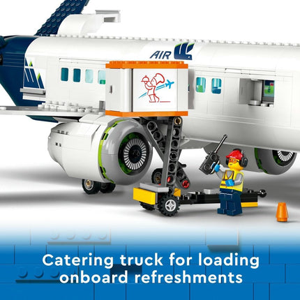 LEGO City Passenger Aeroplane 60367 Plane Model Building Set, Airport Ground Crew Vehicles, Play Set, Gift for 7+ Year Old Boys & Girls, 913 Pieces