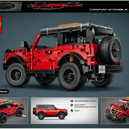 LEGO Technic Ford Bronco SUV 42213 Off-Road Car Toy, V6 Engine & Suspension, Model Kit for Kids, Gift for 9+ Year Old Boys & Girls, 943 Pieces