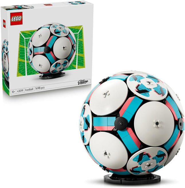 LEGO Editions Football 43019 3D Display Model Kit, Miniature Stadium Scene, Building Set for Kids, Gift for 10+ Year Old Boys & Girls, 1,498 Pieces