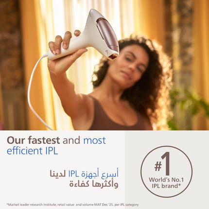 PHILIPS Lumea IPL Epilator with 4 attachments for Face, Body, Underarm and Bikini, Cordless, Model: BRI958/60, Rose Gold | 60-DAYS MONEY BACK GUARANTEE
