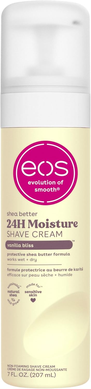 EOS Ultra Moisturizing Shave Cream, Vanilla Bliss - 7 oz