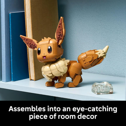 LEGO Pokémon Eevee 72151 Building Set for Adults, Anime Model Kit with Posable Limbs & Tail, DIY Room Decor, Collectible Gaming Gift, 587 Pieces