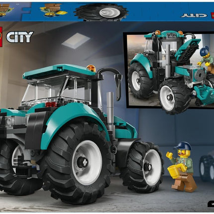 LEGO City Tractor 60498 Farm Vehicle Model Kit, Farmer Minifigure, Building Toy, Birthday Gift for 6+ Year Old Boys & Girls, 204 Pieces