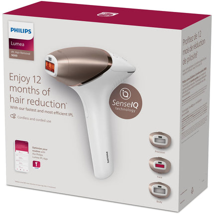 PHILIPS Lumea IPL Epilator with 4 attachments for Face, Body, Underarm and Bikini, Cordless, Model: BRI958/60, Rose Gold | 60-DAYS MONEY BACK GUARANTEE
