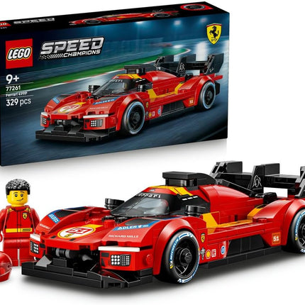 LEGO Speed Champions Ferrari 499P 77261 Race Car Toy, Collectible Driver Minifigure, STEM Model Kit, Gift for 9+ Year Old Boys & Girls, 329 Pieces