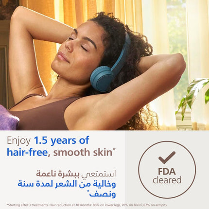 PHILIPS Lumea IPL Epilator with 4 attachments for Face, Body, Underarm and Bikini, Cordless, Model: BRI958/60, Rose Gold | 60-DAYS MONEY BACK GUARANTEE