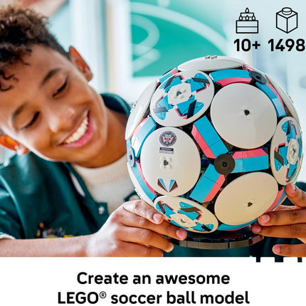 LEGO Editions Football 43019 3D Display Model Kit, Miniature Stadium Scene, Building Set for Kids, Gift for 10+ Year Old Boys & Girls, 1,498 Pieces