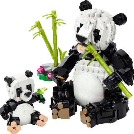 LEGO Creator 3in1 Wild Animals: Panda Family 31165 Panda Family Transforms into Penguins or Orca, Animal Toys, Gift for 8+ Year Old Boys & Girls, 626 Pieces