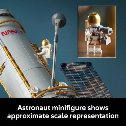 LEGO Icons Hubble Space Telescope 11382 3D Model Kit for Adults, Solar Arrays & Astronaut Minifigure, STEM Desk Decor, DIY Astronomy Gift, 1,252 Pieces