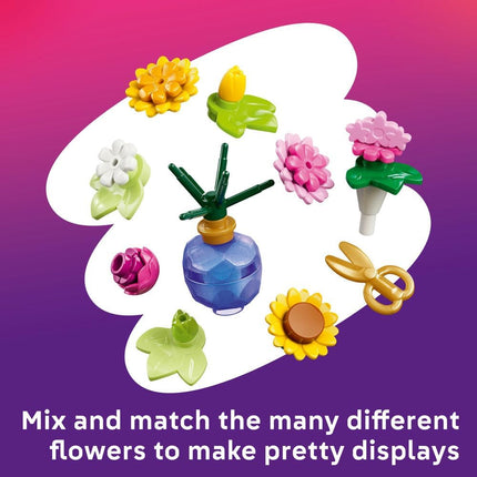 LEGO Friends Creative Flower Shop 42693 Flower Shop Toy, Artificial Flowers, 2 Mini Dolls & Bike, Miniature Set, Gift for 7+ Year Old Girls & Boys, 377 Pieces