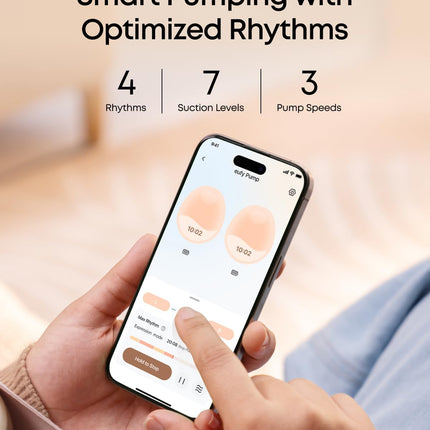 eufy Breast Pump E20, Heated Wearable Electric Breast Pump, 3 Temperature Levels, Hands-Free, App-Controlled Optimized Rhythm, Hospital-Grade Suction, Discreet and Ultra-Quiet Pumping