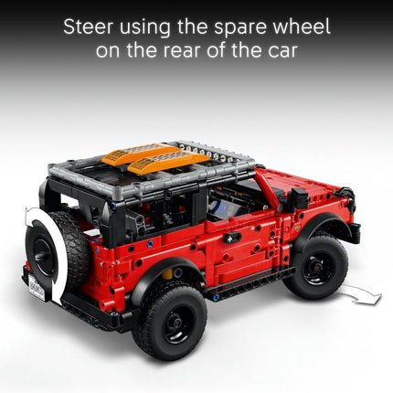 LEGO Technic Ford Bronco SUV 42213 Off-Road Car Toy, V6 Engine & Suspension, Model Kit for Kids, Gift for 9+ Year Old Boys & Girls, 943 Pieces