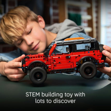 LEGO Technic Ford Bronco SUV 42213 Off-Road Car Toy, V6 Engine & Suspension, Model Kit for Kids, Gift for 9+ Year Old Boys & Girls, 943 Pieces