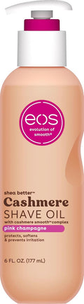 eos Cashmere Shave Oil Pink Champagne Moisturizing Soothes Prevents Irritation Razor Burn Bikini Area Approved 6 fl oz