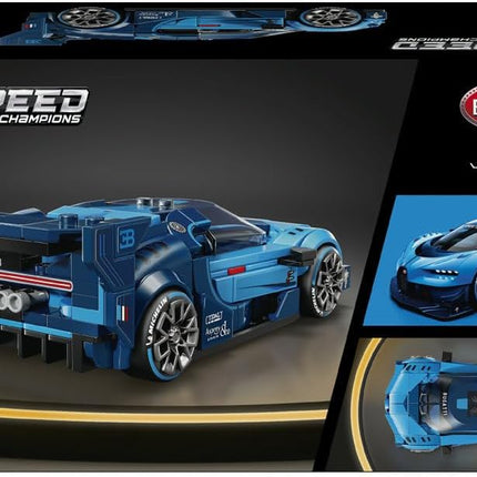LEGO Speed Champions Bugatti Vision GT Hyper Sports Car 77253 Race Car Toy, Collectible Driver Minifigure, Gaming Model Kit, Gift for 9+ Year Old Boys & Girls, 284 Pieces