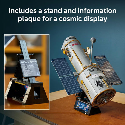 LEGO Icons Hubble Space Telescope 11382 3D Model Kit for Adults, Solar Arrays & Astronaut Minifigure, STEM Desk Decor, DIY Astronomy Gift, 1,252 Pieces