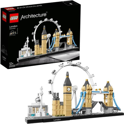 LEGO Architecture London 21034 Skyline Model Kit, Landmarks Collection, Building Set for Teens Aged 12+, Travel Gift Idea, 468 Pieces
