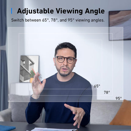 AnkerWork C310 4K Webcam for PC, 12 Megapixel, AI Auto Focus, AI Framing, AI Noise Canceling Mic, Built-In Privacy Cover, Adjustable FOV, 1080p@60FPS HDR, USB Webcam for Video Calls and Livestreams