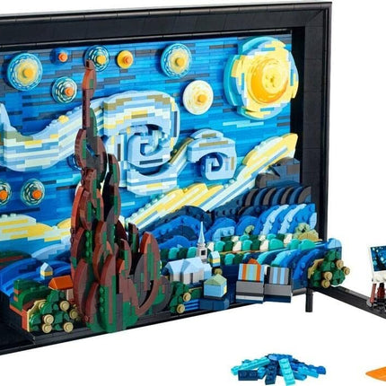LEGO Ideas Vincent van Gogh - The Starry Night 21333 3D Painting Model Kit for Adults, Wall Art Display, Home Decor, Gift for Art Lovers, 2,316 Pieces