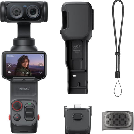 كاميرا Insta360 Luna Ultra Cosmic Black - 8K ثنائية العدسة Leica Vlogging