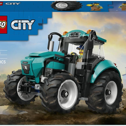 LEGO City Tractor 60498 Farm Vehicle Model Kit, Farmer Minifigure, Building Toy, Birthday Gift for 6+ Year Old Boys & Girls, 204 Pieces