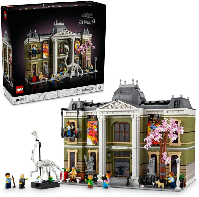 LEGO Icons Natural History Museum 10326 Display Model Kit for Adults, Home or Office Decor, Gift for Museum & Dinosaur Lovers, 4,014 Pieces