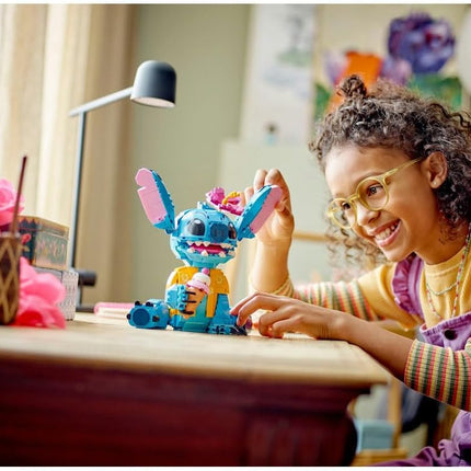 LEGO Disney Stitch 43249 Play & Display Figure, Ice-Cream Cone & Flower, Building Toy, Gift for 9+ Year Old Girls & Boys, 730 Pieces