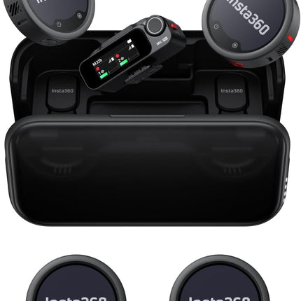 ميكروفون لاسلكي - Insta360 Mic Pro (أربع وحدات إرسال + وحدة استقبال + علبة شحن)