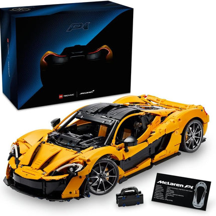 LEGO Technic McLaren P1 42172 Hypercar Model Kit for Adults, V8 Piston Engine & 7-Speed Gearbox, Display Set, Gift for Men & Women, 3,893 Pieces