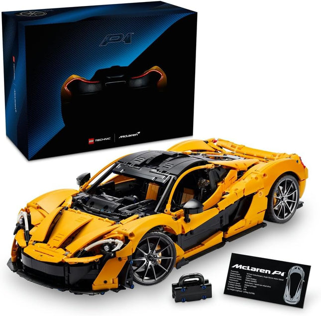 LEGO Technic McLaren P1 42172 Hypercar Model Kit for Adults, V8 Piston Engine & 7-Speed Gearbox, Display Set, Gift for Men & Women, 3,893 Pieces