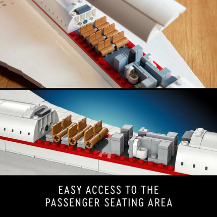 LEGO Icons Concorde 10318 Model Plane Kit for Adults, 3 Display Modes, Home or Office Decor, Gift for Men & Women, 2,083 Pieces