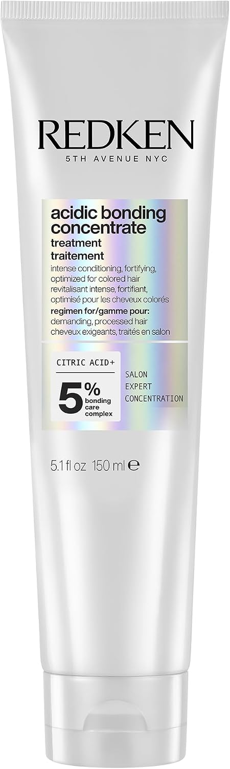 Redken Acidic Bonding Concentrate Leave In | Strengthens & Repairs | 150ml Professional bond building & strengthening repair leave-in treatment, smooths & provides heat protection up to 230C