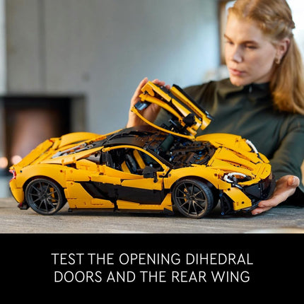 LEGO Technic McLaren P1 42172 Hypercar Model Kit for Adults, V8 Piston Engine & 7-Speed Gearbox, Display Set, Gift for Men & Women, 3,893 Pieces