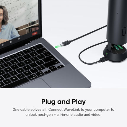Insta360 WaveLink Bundle أسود جرافيت - مكبر صوت يعمل بالذكاء الاصطناعي، بلوتوث، مسجل صوت، 8 ميكروفونات بخاصية إلغاء الضوضاء مع تشكيل الشعاع، نسخ وتلخيص بالذكاء الاصطناعي، يدعم 99 لغة، تخزين 32 جيجابايت