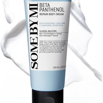 Some By Mi Beta Panthenol Repair Body Cream, 200ML | 100-Hour High Moisture Barrier Body Cream | To Reduces Dry Skin & Flakiness