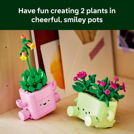 LEGO Botanicals Rocking Plants 11506 Artificial Flowers Set, 2 Faux Plants & Pastel Pots, Bedroom Decor, Gift for 9+ Year Old Girls & Boys, 253 Pieces
