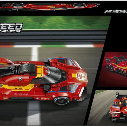 LEGO Speed Champions Ferrari 499P 77261 Race Car Toy, Collectible Driver Minifigure, STEM Model Kit, Gift for 9+ Year Old Boys & Girls, 329 Pieces