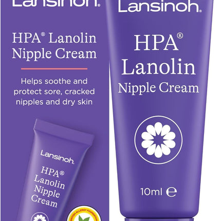 Lansinoh HPA Lanolin للحلمات الملتهبة والجلد المتشقق، 10 مل