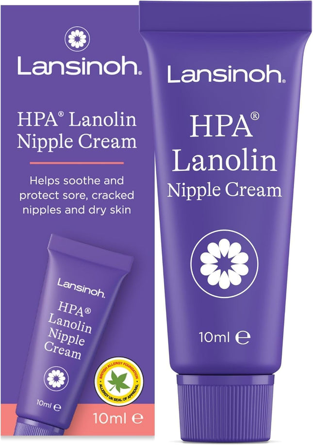 Lansinoh HPA Lanolin للحلمات الملتهبة والجلد المتشقق، 10 مل
