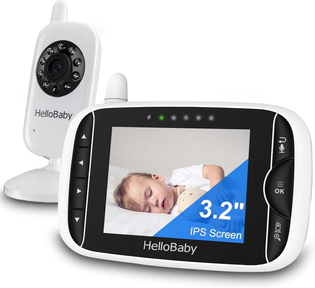 HelloBaby Baby Monitor Camera and Audio, 3.2 Inch Baby Camera Monitor