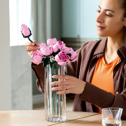 LEGO Botanicals Bouquet of Pink Roses 10374 Artificial Flowers, Baby's Breath Sprigs, Building Set for Adults, Home Decor, DIY Gift Idea, 789 Pieces