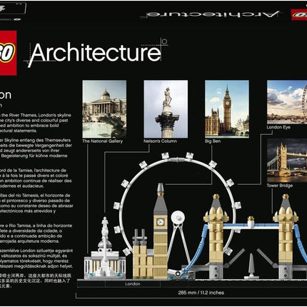 LEGO Architecture London 21034 Skyline Model Kit, Landmarks Collection, Building Set for Teens Aged 12+, Travel Gift Idea, 468 Pieces