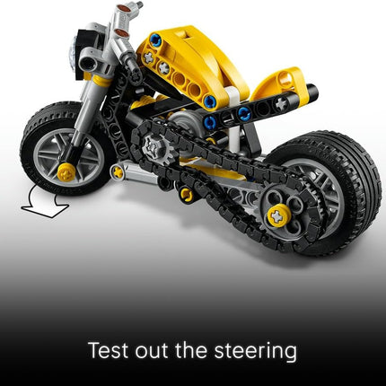 LEGO Technic Yellow Motorbike 42225 Motorbike Model Kit, 3-Piston Engine, STEM Building Set for Kids, Gift for 7+ Year Old Boys & Girls, 151 Pieces