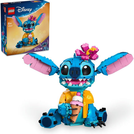 LEGO Disney Stitch 43249 Play & Display Figure, Ice-Cream Cone & Flower, Building Toy, Gift for 9+ Year Old Girls & Boys, 730 Pieces