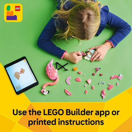 LEGO Creator 3in1 Wild Animals: Pink Flamingo 31170 Flamingo to Cockatoo to Axolotl, Animal Figure Toy, Gift for 8+ Year Old Boys & Girls, 288 Pieces