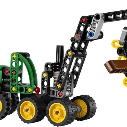 LEGO Technic John Deere 1470H Wheeled Harvester 42218 Construction Vehicle Toy, Rotating Boom & Working Claw, STEM Model Kit, Gift for 7+ Year Old Boys & Girls, 117 Pieces