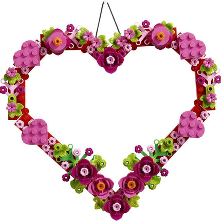 LEGO Iconic Heart Ornament 40638 Display Model with Flowers, Leaves & Hearts, Arts & Crafts Kit, Gift for 9+ Year Old Boys & Girls, 254 Pieces
