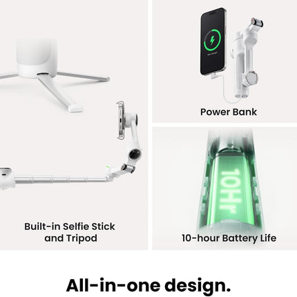 Insta360 Flow 2 Pro Ultimate AI Tracker Bundle Grey - مثبت هاتف ذكي (جيمبال)